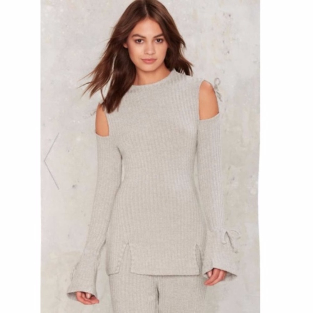 Lavish Alice Cold Shoulder Sweater